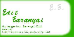 edit baranyai business card